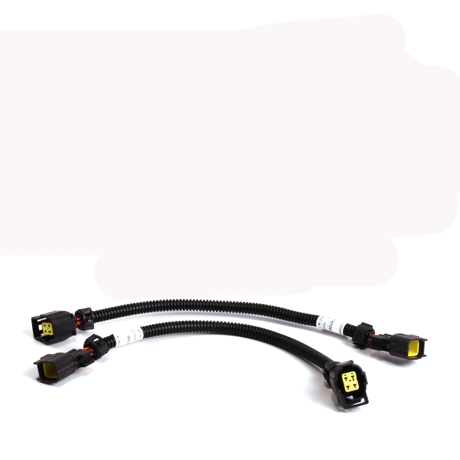 BBK 2005-2019 DODGE O2 SENSOR EXTENSIONS 4 PIN SQUARE STYLE - 12\" (PAIR)